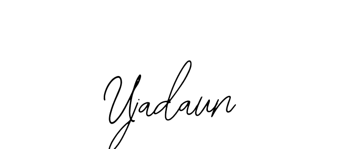 The best way (Bearetta-2O07w) to make a short signature is to pick only two or three words in your name. The name Ujadaun include a total of six letters. For converting this name. Ujadaun signature style 12 images and pictures png