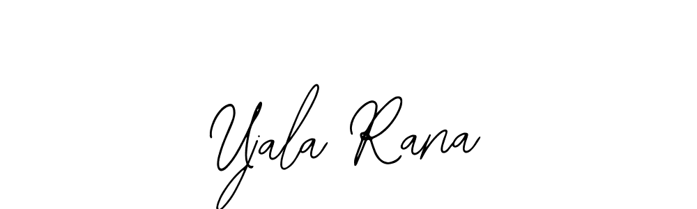 if you are searching for the best signature style for your name Ujala Rana. so please give up your signature search. here we have designed multiple signature styles  using Bearetta-2O07w. Ujala Rana signature style 12 images and pictures png