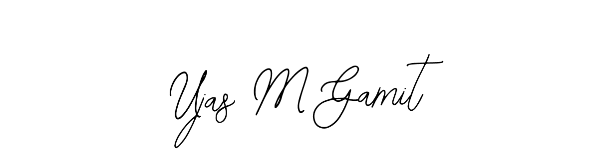 Make a beautiful signature design for name Ujas M Gamit. With this signature (Bearetta-2O07w) style, you can create a handwritten signature for free. Ujas M Gamit signature style 12 images and pictures png