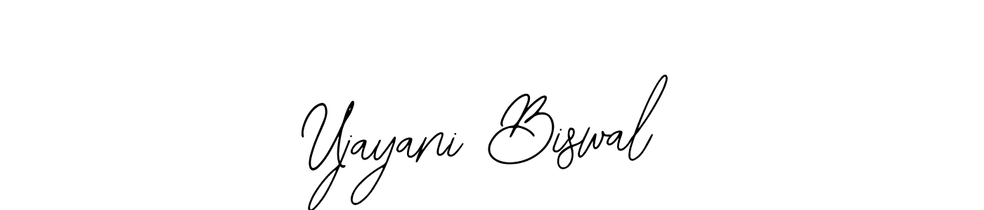 The best way (Bearetta-2O07w) to make a short signature is to pick only two or three words in your name. The name Ujayani Biswal include a total of six letters. For converting this name. Ujayani Biswal signature style 12 images and pictures png