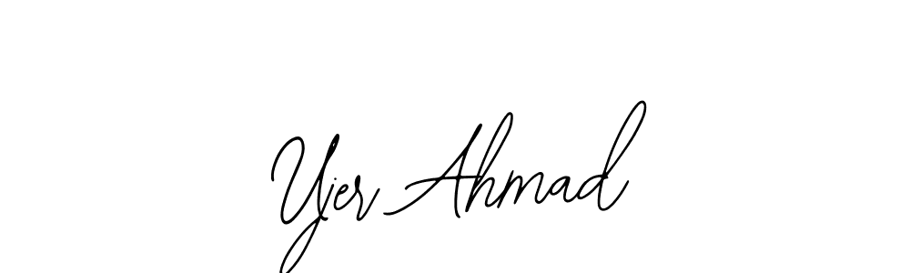 Make a beautiful signature design for name Ujer Ahmad. Use this online signature maker to create a handwritten signature for free. Ujer Ahmad signature style 12 images and pictures png