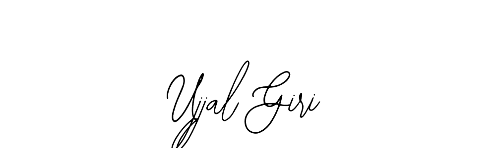 How to make Ujjal Giri name signature. Use Bearetta-2O07w style for creating short signs online. This is the latest handwritten sign. Ujjal Giri signature style 12 images and pictures png