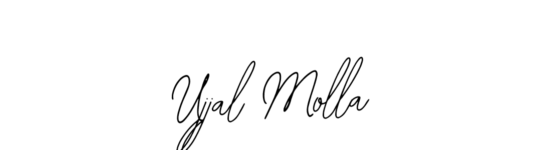 The best way (Bearetta-2O07w) to make a short signature is to pick only two or three words in your name. The name Ujjal Molla include a total of six letters. For converting this name. Ujjal Molla signature style 12 images and pictures png
