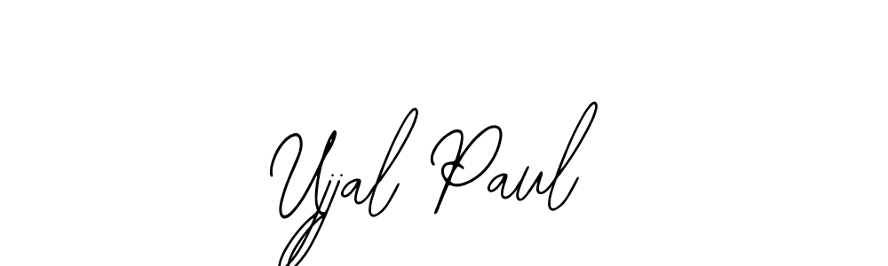 Use a signature maker to create a handwritten signature online. With this signature software, you can design (Bearetta-2O07w) your own signature for name Ujjal Paul. Ujjal Paul signature style 12 images and pictures png