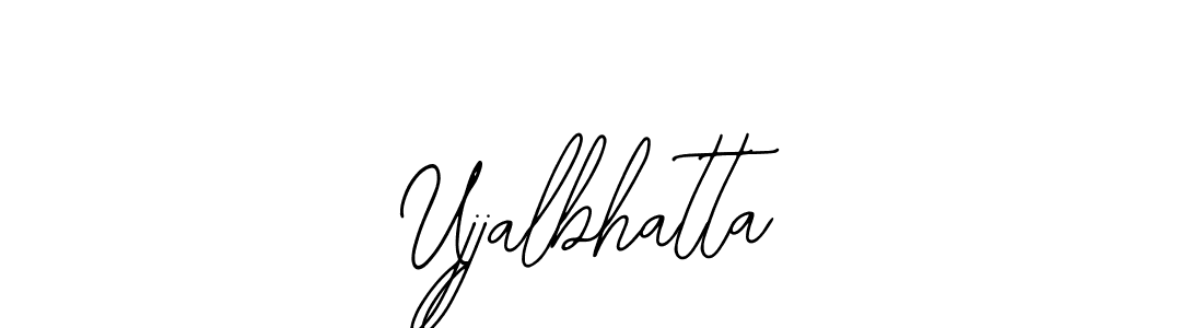 You should practise on your own different ways (Bearetta-2O07w) to write your name (Ujjalbhatta) in signature. don't let someone else do it for you. Ujjalbhatta signature style 12 images and pictures png