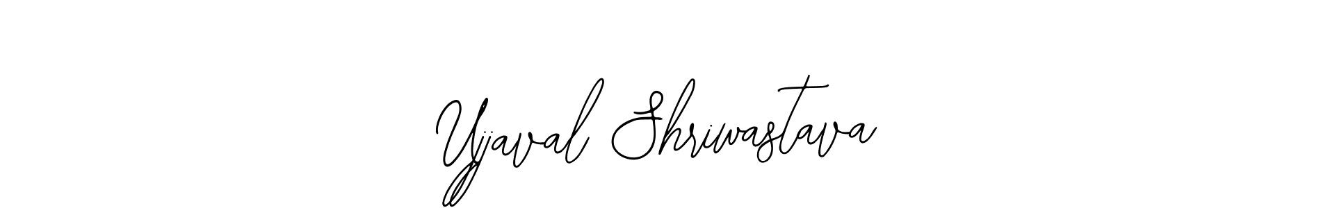 The best way (Bearetta-2O07w) to make a short signature is to pick only two or three words in your name. The name Ujjaval Shriwastava include a total of six letters. For converting this name. Ujjaval Shriwastava signature style 12 images and pictures png