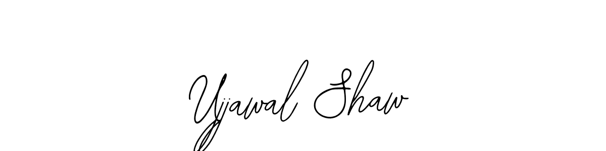 Similarly Bearetta-2O07w is the best handwritten signature design. Signature creator online .You can use it as an online autograph creator for name Ujjawal Shaw. Ujjawal Shaw signature style 12 images and pictures png