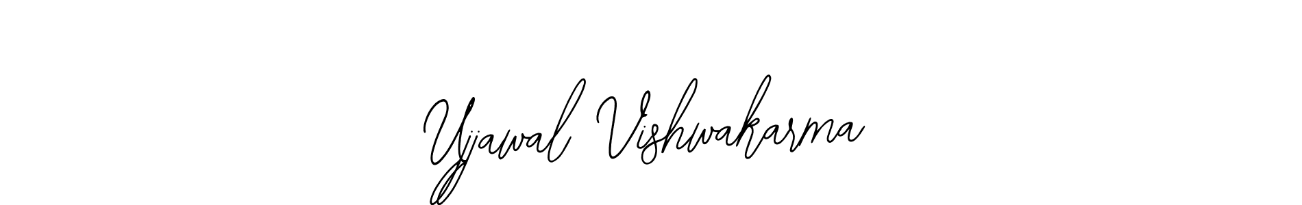 How to make Ujjawal Vishwakarma name signature. Use Bearetta-2O07w style for creating short signs online. This is the latest handwritten sign. Ujjawal Vishwakarma signature style 12 images and pictures png