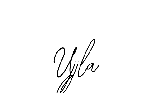 How to make Ujjla name signature. Use Bearetta-2O07w style for creating short signs online. This is the latest handwritten sign. Ujjla signature style 12 images and pictures png