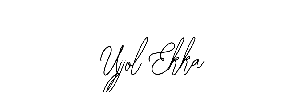 Use a signature maker to create a handwritten signature online. With this signature software, you can design (Bearetta-2O07w) your own signature for name Ujjol Ekka. Ujjol Ekka signature style 12 images and pictures png