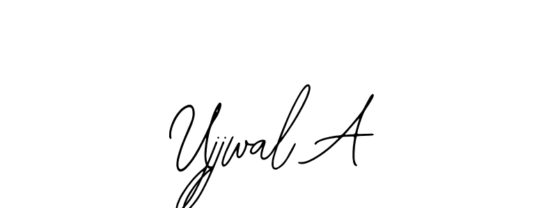 You should practise on your own different ways (Bearetta-2O07w) to write your name (Ujjwal A) in signature. don't let someone else do it for you. Ujjwal A signature style 12 images and pictures png