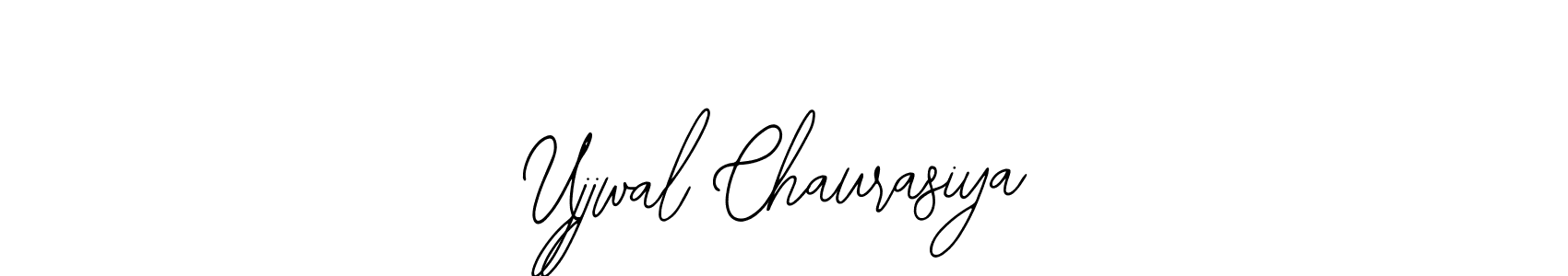 How to make Ujjwal Chaurasiya name signature. Use Bearetta-2O07w style for creating short signs online. This is the latest handwritten sign. Ujjwal Chaurasiya signature style 12 images and pictures png