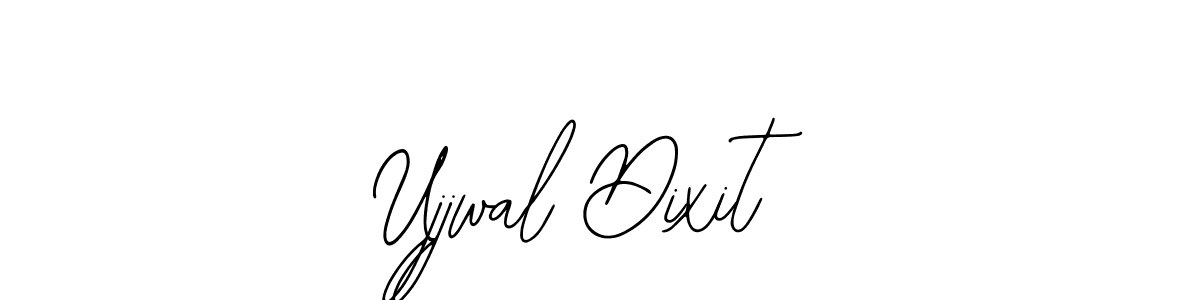 The best way (Bearetta-2O07w) to make a short signature is to pick only two or three words in your name. The name Ujjwal Dixit include a total of six letters. For converting this name. Ujjwal Dixit signature style 12 images and pictures png