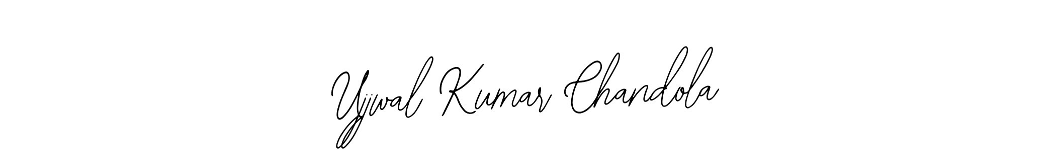 How to make Ujjwal Kumar Chandola name signature. Use Bearetta-2O07w style for creating short signs online. This is the latest handwritten sign. Ujjwal Kumar Chandola signature style 12 images and pictures png