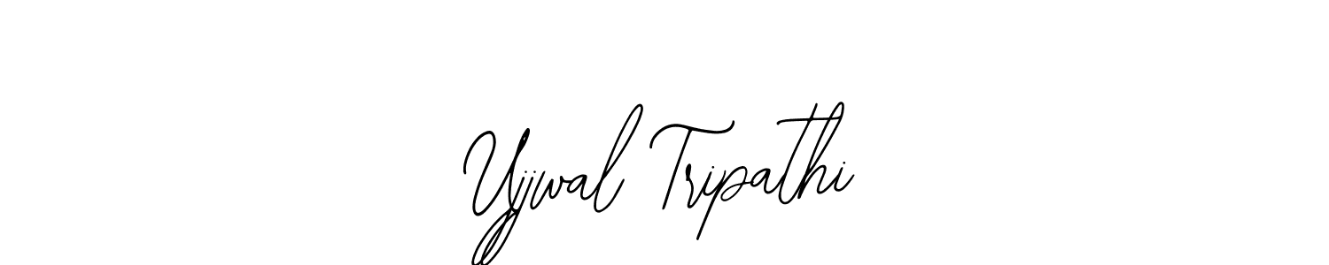 How to make Ujjwal Tripathi name signature. Use Bearetta-2O07w style for creating short signs online. This is the latest handwritten sign. Ujjwal Tripathi signature style 12 images and pictures png