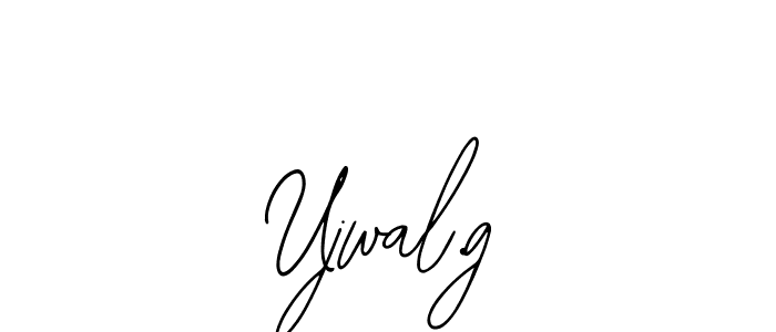 How to make Ujwal.g name signature. Use Bearetta-2O07w style for creating short signs online. This is the latest handwritten sign. Ujwal.g signature style 12 images and pictures png
