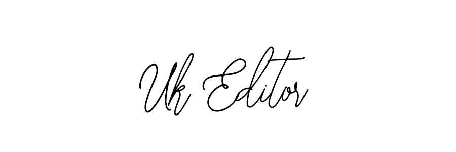 Design your own signature with our free online signature maker. With this signature software, you can create a handwritten (Bearetta-2O07w) signature for name Uk Editor. Uk Editor signature style 12 images and pictures png