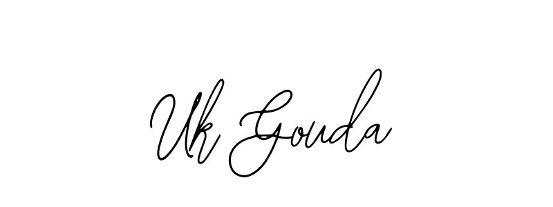 The best way (Bearetta-2O07w) to make a short signature is to pick only two or three words in your name. The name Uk Gouda include a total of six letters. For converting this name. Uk Gouda signature style 12 images and pictures png