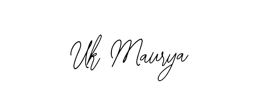 The best way (Bearetta-2O07w) to make a short signature is to pick only two or three words in your name. The name Uk Maurya include a total of six letters. For converting this name. Uk Maurya signature style 12 images and pictures png