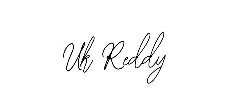 Similarly Bearetta-2O07w is the best handwritten signature design. Signature creator online .You can use it as an online autograph creator for name Uk Reddy. Uk Reddy signature style 12 images and pictures png