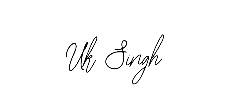 Also You can easily find your signature by using the search form. We will create Uk Singh name handwritten signature images for you free of cost using Bearetta-2O07w sign style. Uk Singh signature style 12 images and pictures png