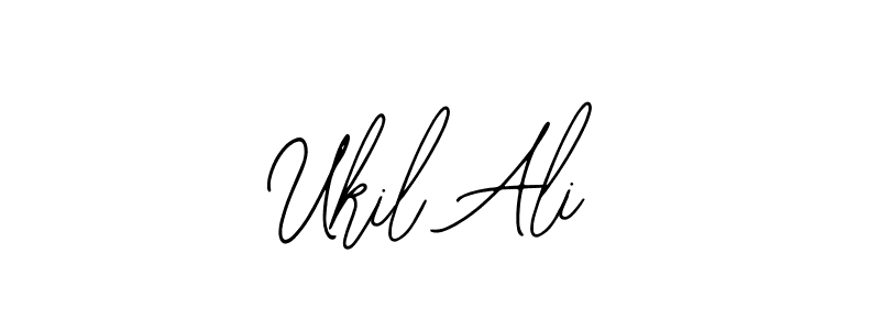 Similarly Bearetta-2O07w is the best handwritten signature design. Signature creator online .You can use it as an online autograph creator for name Ukil Ali. Ukil Ali signature style 12 images and pictures png