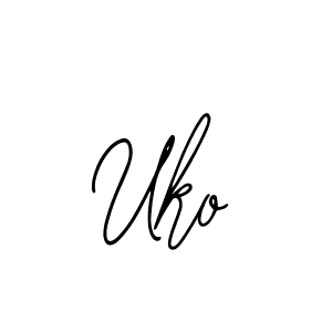 Make a beautiful signature design for name Uko. With this signature (Bearetta-2O07w) style, you can create a handwritten signature for free. Uko signature style 12 images and pictures png