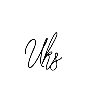 if you are searching for the best signature style for your name Uks. so please give up your signature search. here we have designed multiple signature styles  using Bearetta-2O07w. Uks signature style 12 images and pictures png