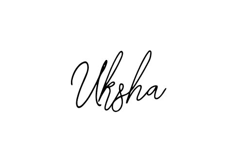 Make a beautiful signature design for name Uksha. With this signature (Bearetta-2O07w) style, you can create a handwritten signature for free. Uksha signature style 12 images and pictures png