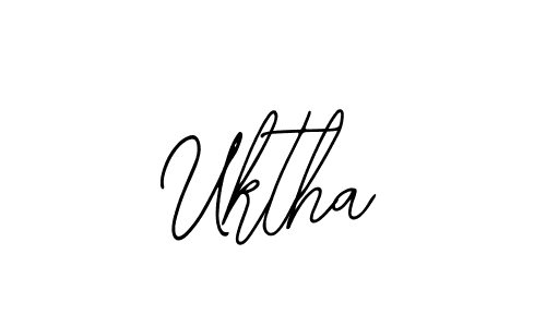 Create a beautiful signature design for name Uktha. With this signature (Bearetta-2O07w) fonts, you can make a handwritten signature for free. Uktha signature style 12 images and pictures png