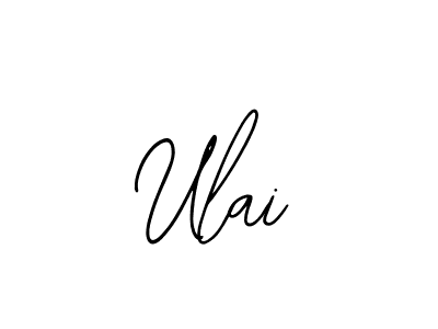 Use a signature maker to create a handwritten signature online. With this signature software, you can design (Bearetta-2O07w) your own signature for name Ulai. Ulai signature style 12 images and pictures png