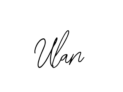 How to make Ulan name signature. Use Bearetta-2O07w style for creating short signs online. This is the latest handwritten sign. Ulan signature style 12 images and pictures png