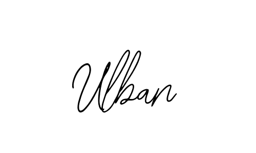 Make a beautiful signature design for name Ulban. With this signature (Bearetta-2O07w) style, you can create a handwritten signature for free. Ulban signature style 12 images and pictures png