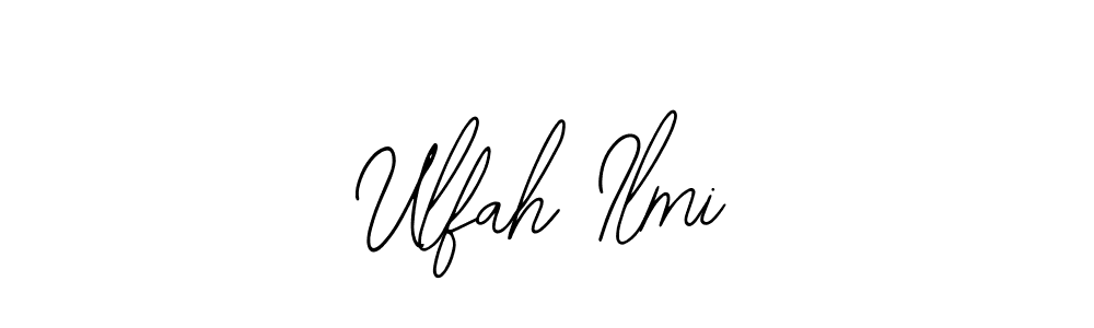 How to Draw Ulfah Ilmi signature style? Bearetta-2O07w is a latest design signature styles for name Ulfah Ilmi. Ulfah Ilmi signature style 12 images and pictures png
