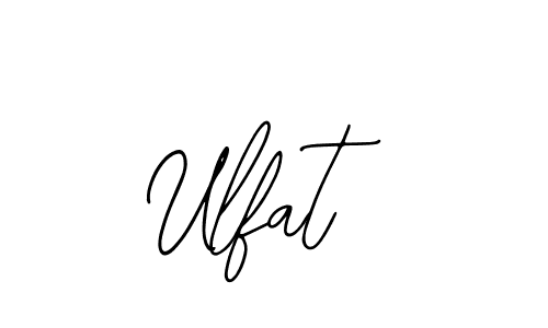 Also You can easily find your signature by using the search form. We will create Ulfat name handwritten signature images for you free of cost using Bearetta-2O07w sign style. Ulfat signature style 12 images and pictures png