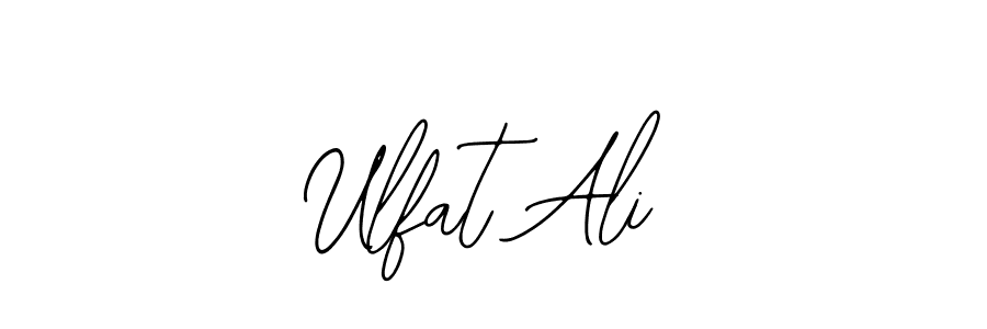 You should practise on your own different ways (Bearetta-2O07w) to write your name (Ulfat Ali) in signature. don't let someone else do it for you. Ulfat Ali signature style 12 images and pictures png