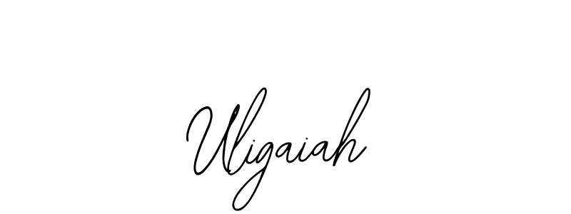Make a beautiful signature design for name Uligaiah. With this signature (Bearetta-2O07w) style, you can create a handwritten signature for free. Uligaiah signature style 12 images and pictures png