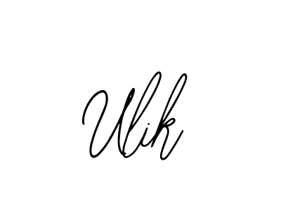 The best way (Bearetta-2O07w) to make a short signature is to pick only two or three words in your name. The name Ulik include a total of six letters. For converting this name. Ulik signature style 12 images and pictures png