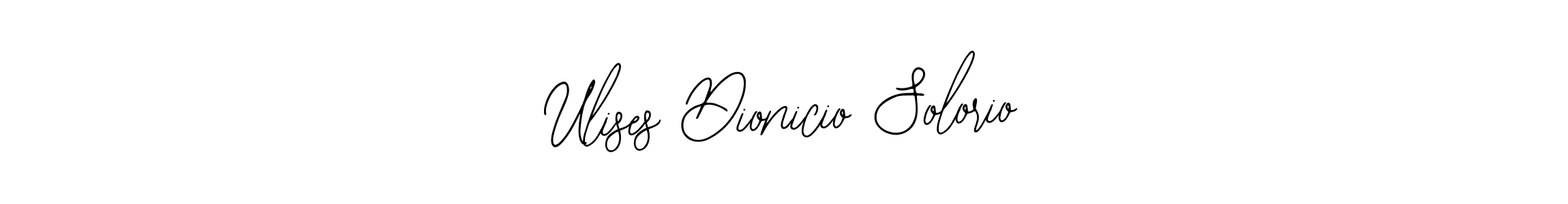 This is the best signature style for the Ulises Dionicio Solorio name. Also you like these signature font (Bearetta-2O07w). Mix name signature. Ulises Dionicio Solorio signature style 12 images and pictures png