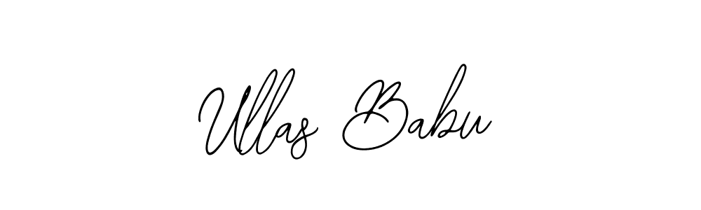 How to make Ullas Babu name signature. Use Bearetta-2O07w style for creating short signs online. This is the latest handwritten sign. Ullas Babu signature style 12 images and pictures png