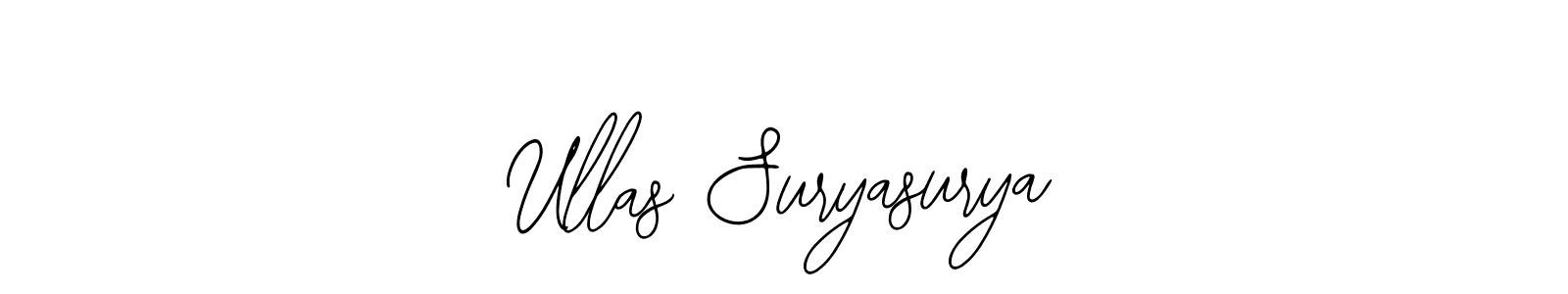 Use a signature maker to create a handwritten signature online. With this signature software, you can design (Bearetta-2O07w) your own signature for name Ullas Suryasurya. Ullas Suryasurya signature style 12 images and pictures png