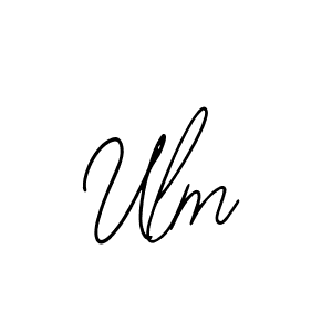 You should practise on your own different ways (Bearetta-2O07w) to write your name (Ulm) in signature. don't let someone else do it for you. Ulm signature style 12 images and pictures png