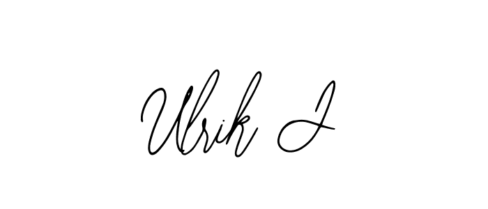 You should practise on your own different ways (Bearetta-2O07w) to write your name (Ulrik J) in signature. don't let someone else do it for you. Ulrik J signature style 12 images and pictures png