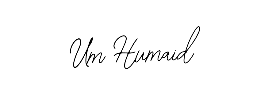 Use a signature maker to create a handwritten signature online. With this signature software, you can design (Bearetta-2O07w) your own signature for name Um Humaid. Um Humaid signature style 12 images and pictures png