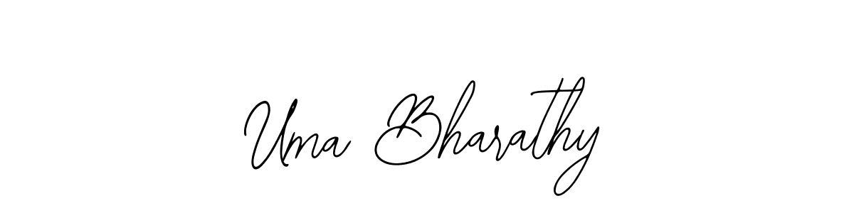 How to make Uma Bharathy name signature. Use Bearetta-2O07w style for creating short signs online. This is the latest handwritten sign. Uma Bharathy signature style 12 images and pictures png