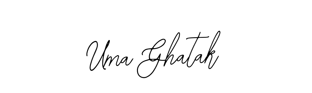 Use a signature maker to create a handwritten signature online. With this signature software, you can design (Bearetta-2O07w) your own signature for name Uma Ghatak. Uma Ghatak signature style 12 images and pictures png