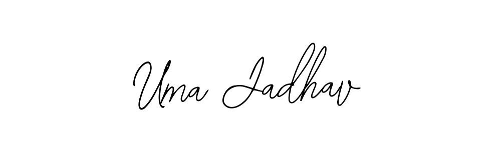 Similarly Bearetta-2O07w is the best handwritten signature design. Signature creator online .You can use it as an online autograph creator for name Uma Jadhav. Uma Jadhav signature style 12 images and pictures png