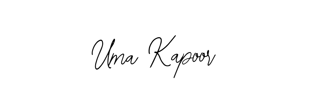 if you are searching for the best signature style for your name Uma Kapoor. so please give up your signature search. here we have designed multiple signature styles  using Bearetta-2O07w. Uma Kapoor signature style 12 images and pictures png