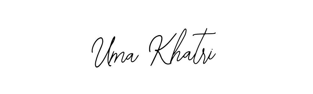 You should practise on your own different ways (Bearetta-2O07w) to write your name (Uma Khatri) in signature. don't let someone else do it for you. Uma Khatri signature style 12 images and pictures png