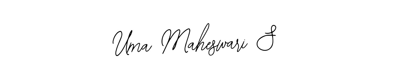 The best way (Bearetta-2O07w) to make a short signature is to pick only two or three words in your name. The name Uma Maheswari S include a total of six letters. For converting this name. Uma Maheswari S signature style 12 images and pictures png